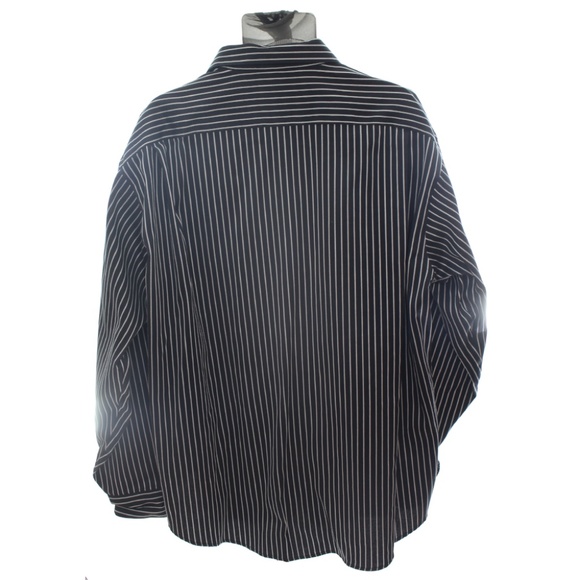 Pronto Uomo Non-iron Pinstripe Dress Shirt - Picture 2 of 6